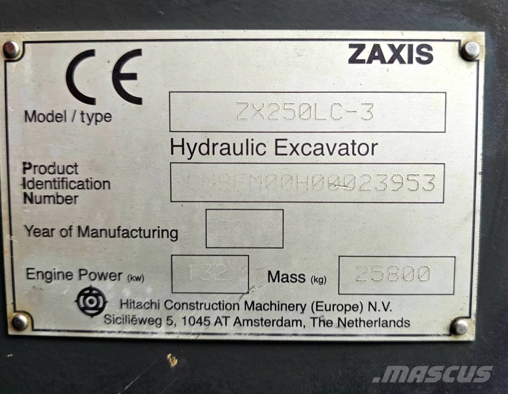 Hitachi ZX 250 LC-3 Bagri goseničarji