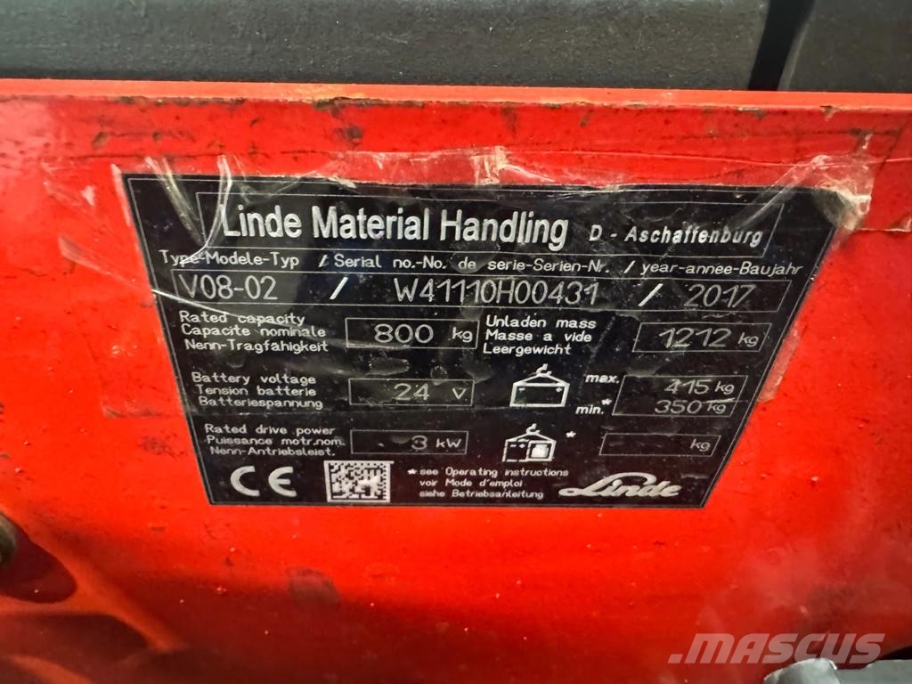 Linde V08-02 Medium lift order picker