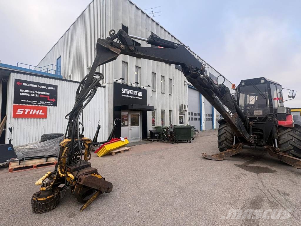 Huddig 960 C6 gårdsmaskin med skördar-aggregat Ekskavaatorlaadurid