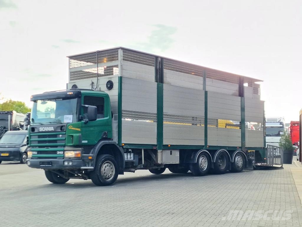 Scania P114-340 8x2*6 - Livestock 1 deck / Cattle - 3x st Dzīvnieku pārvadāšanas transports