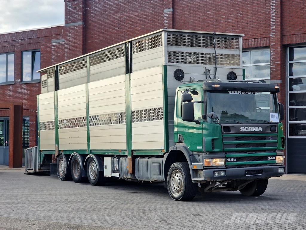 Scania P114-340 8x2*6 - Livestock 1 deck / Cattle - 3x st Dzīvnieku pārvadāšanas transports