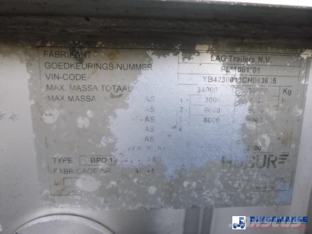 Burg Chemical tank inox L4BH 32.5 m3 / 3 comp Tanker yari çekiciler