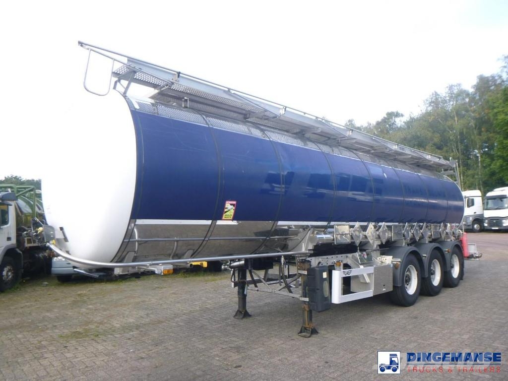 LAG Chemical tank inox L4BH 32.5 m3 / 3 comp Tankopleggers