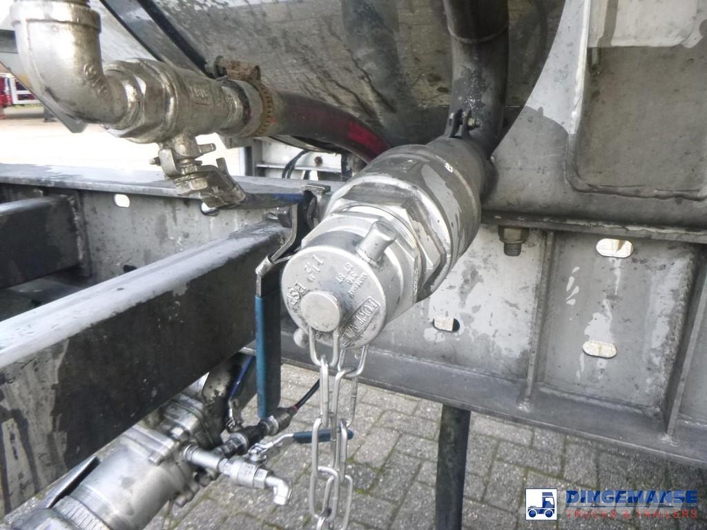 LAG Chemical tank inox L4BH 32.5 m3 / 3 comp Tankopleggers