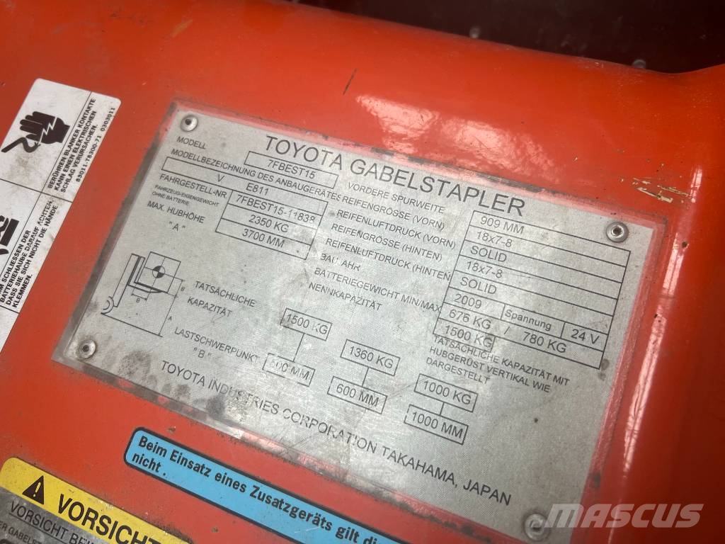 Toyota 7 FBEST 15 Electric forklifts