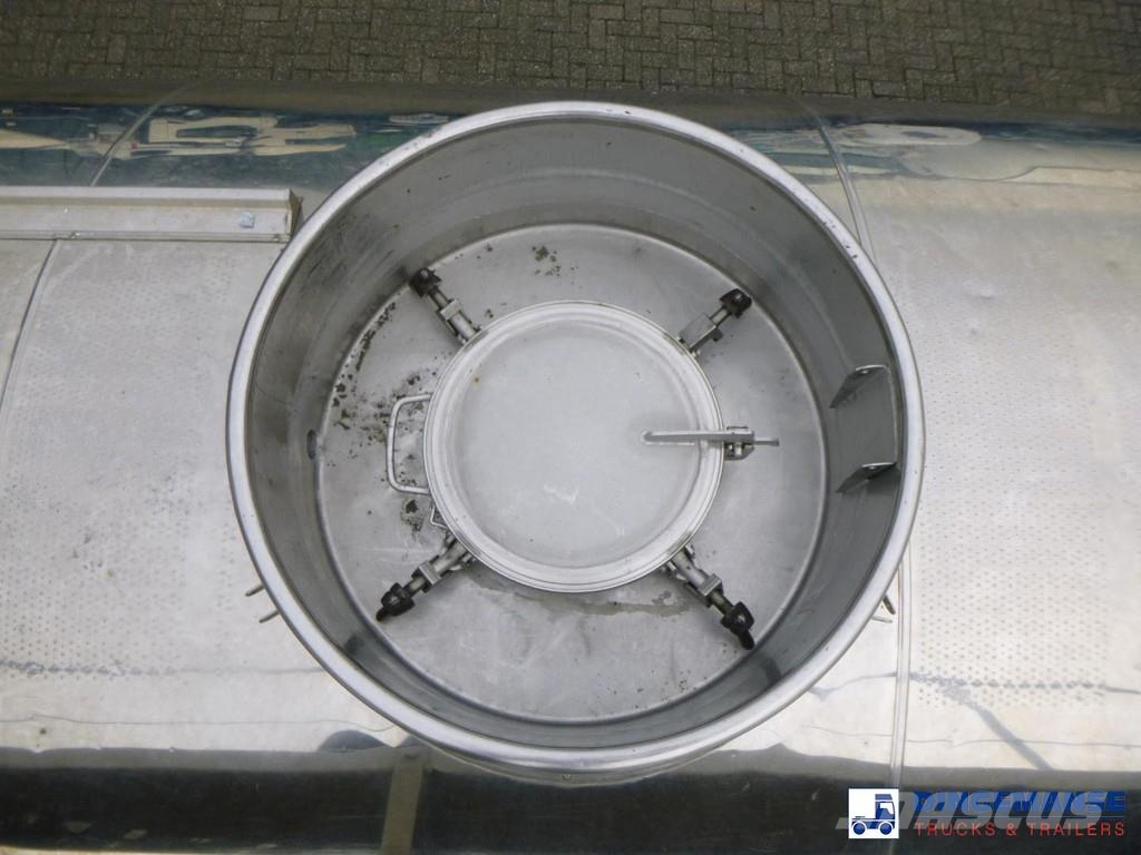 Magyar Chemical tank inox L4BH 32.9 m3 / 1 comp Tanktrailer