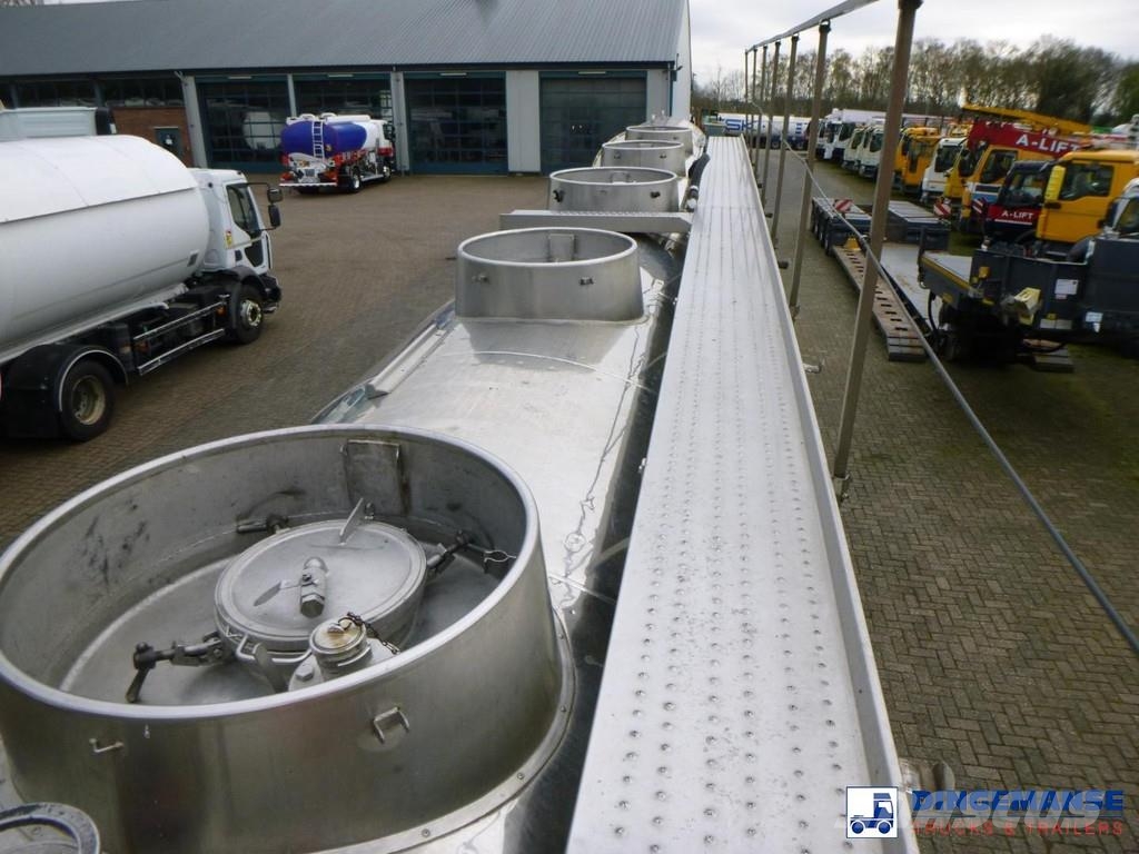 Magyar Chemical tank inox L4BH 32.9 m3 / 1 comp Tanktrailer
