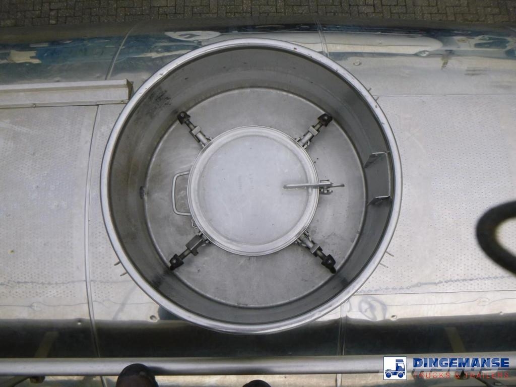 Magyar Chemical tank inox L4BH 32.9 m3 / 1 comp Tanktrailer