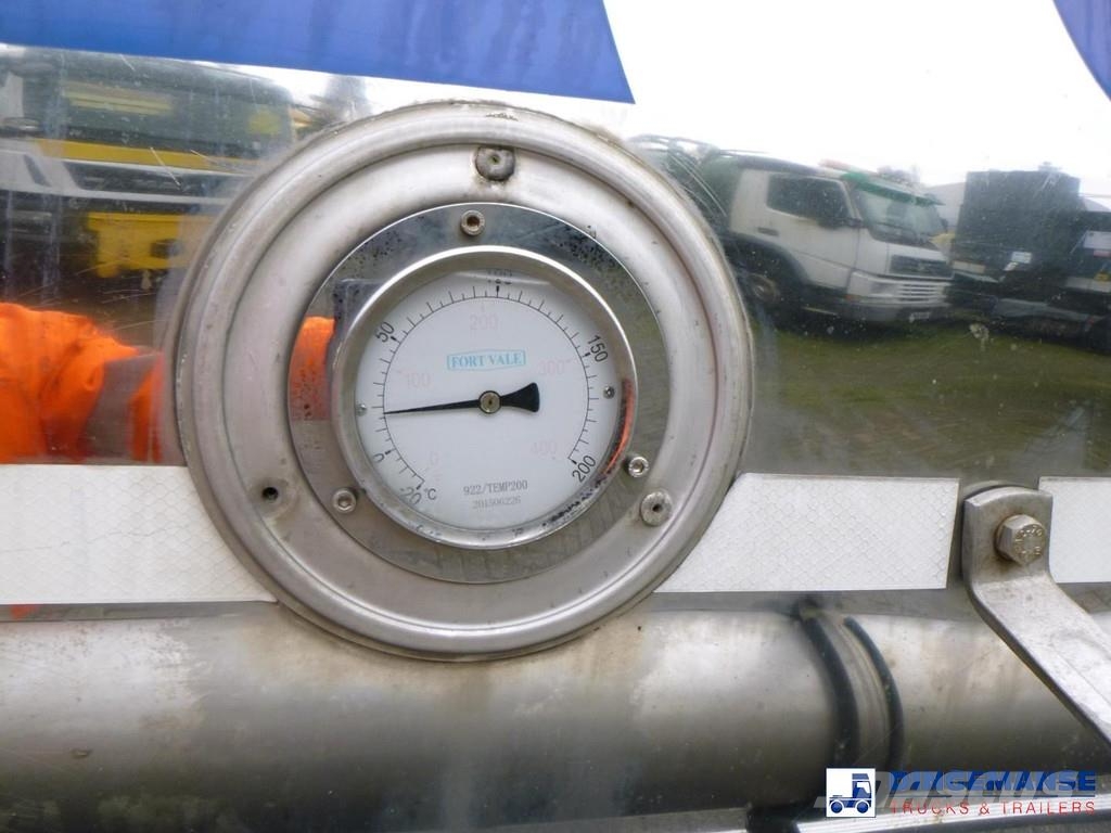 Magyar Chemical tank inox L4BH 32.9 m3 / 1 comp Tanktrailer