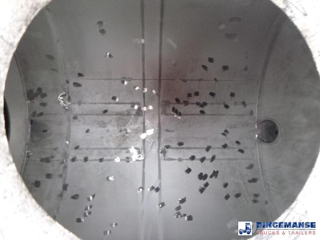 Magyar Chemical tank inox L4BH 32.9 m3 / 1 comp Tanktrailer