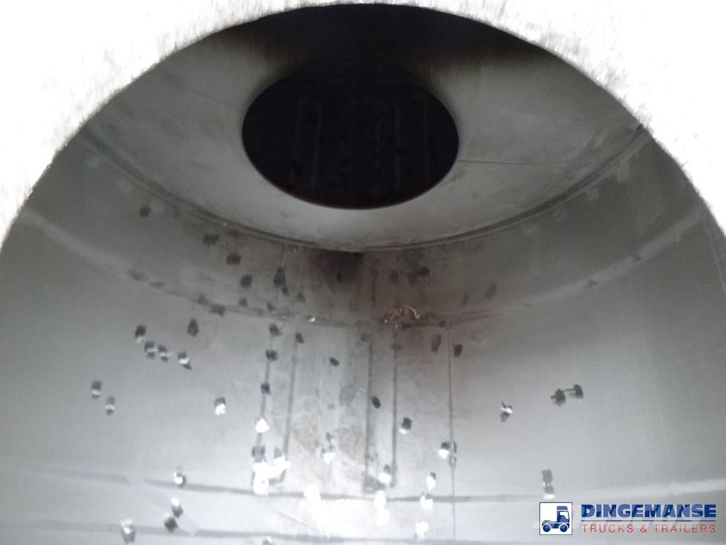 Magyar Chemical tank inox L4BH 32.9 m3 / 1 comp Tanktrailer