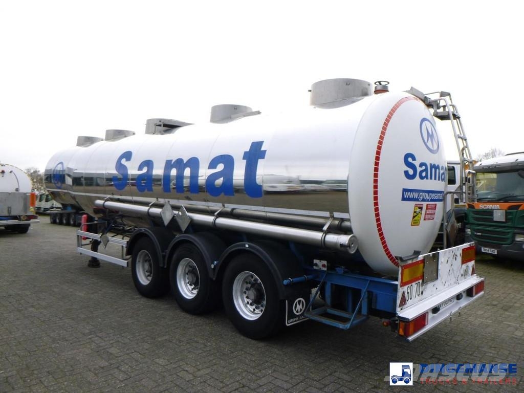 Magyar Chemical tank inox L4BH 32.9 m3 / 1 comp Tanktrailer