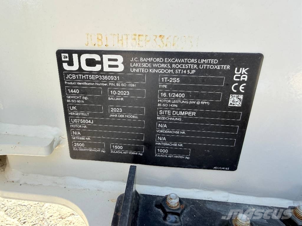 JCB 1T-2S5 1 TON Hi-Tip Wozidła kolebkowe