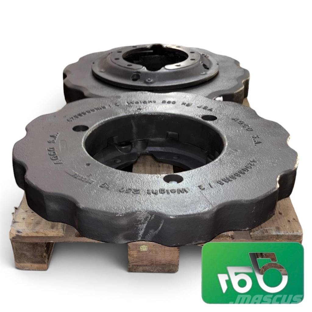 Valtra S292 WHEEL WEIGHT 250 kg 4290866M3 4290866M5 Šasija i vešenje