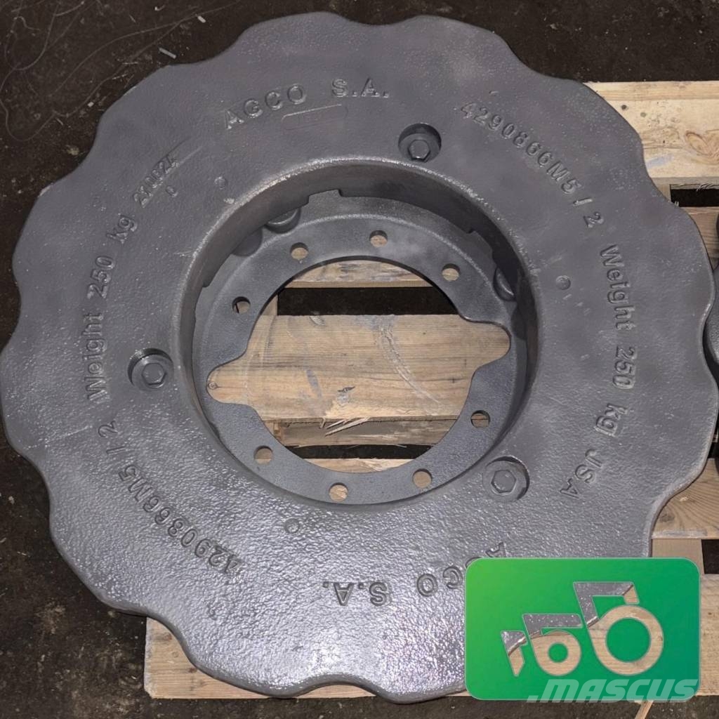 Valtra S292 WHEEL WEIGHT 250 kg 4290866M3 4290866M5 Šasija i vešenje