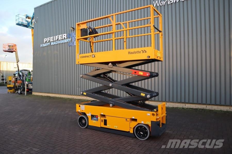 Haulotte Compact 8N Valid inspection, *Guarantee! 8m Workin Scissor lifts