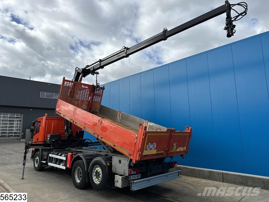 Scania G 410 EURO 6d, CNG, 6x2, Retarder, Hiab 덤프 트럭