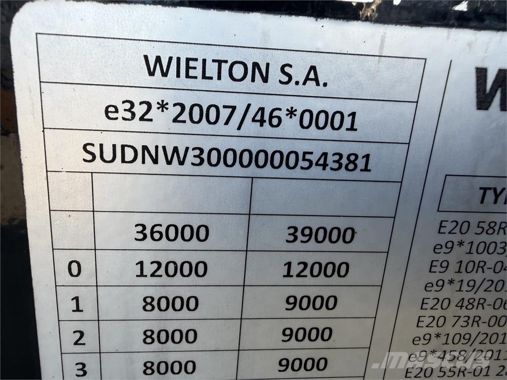 Wielton Iný model VIN 381 自卸半挂车