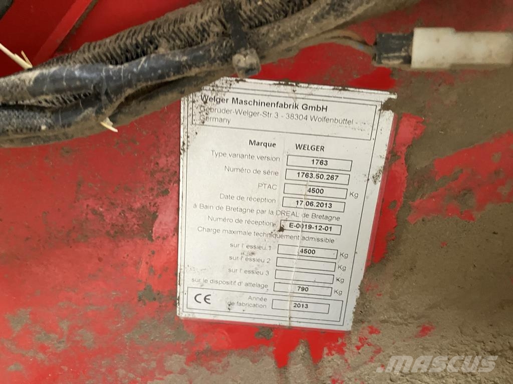Welger RP 545- 13 couteaux Ritinių presai