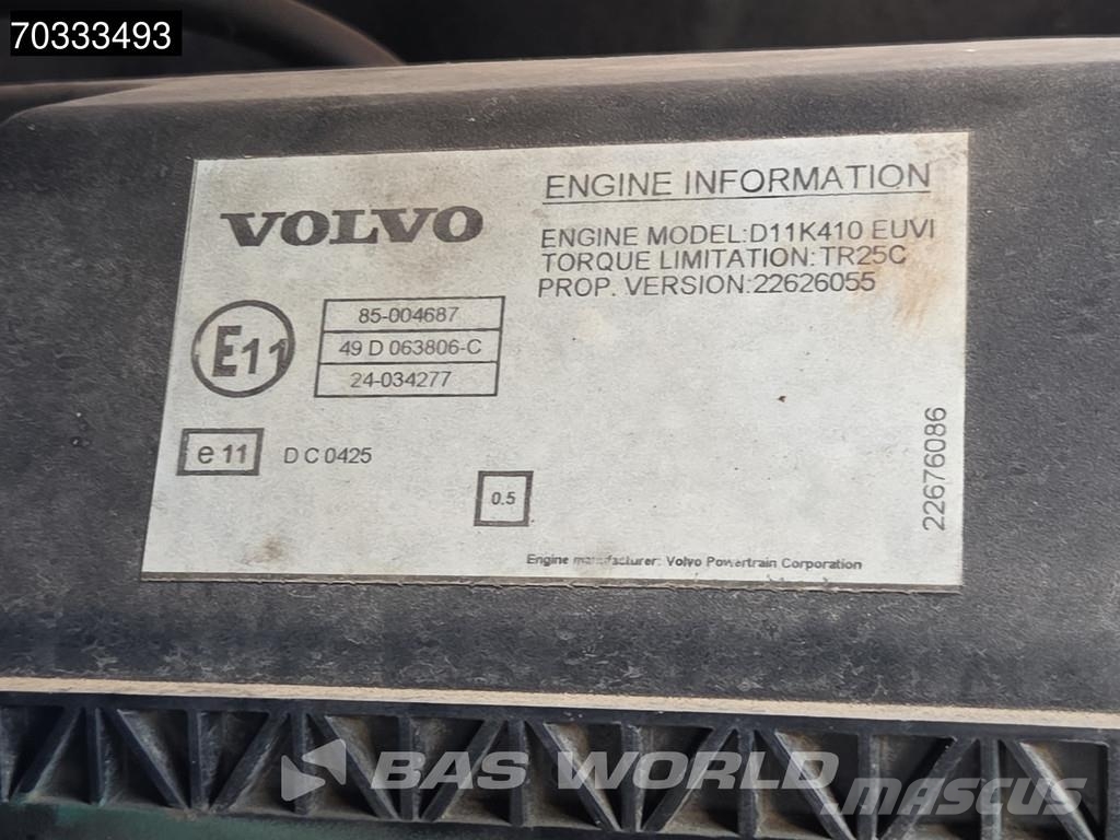 Volvo FMX 410 6X2 Grua Palfinger PK 23001-EH Mando Caja شاحنات مسطحة/مفصلية الجوانب