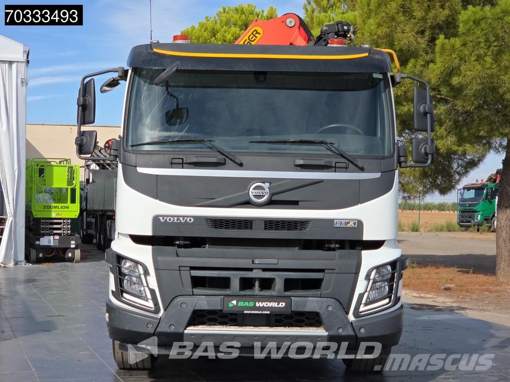 Volvo FMX 410 6X2 Grua Palfinger PK 23001-EH Mando Caja شاحنات مسطحة/مفصلية الجوانب