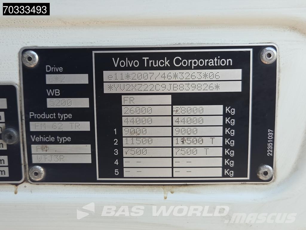 Volvo FMX 410 6X2 Grua Palfinger PK 23001-EH Mando Caja شاحنات مسطحة/مفصلية الجوانب