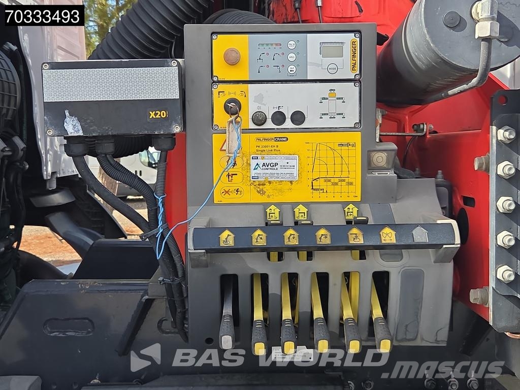 Volvo FMX 410 6X2 Grua Palfinger PK 23001-EH Mando Caja شاحنات مسطحة/مفصلية الجوانب