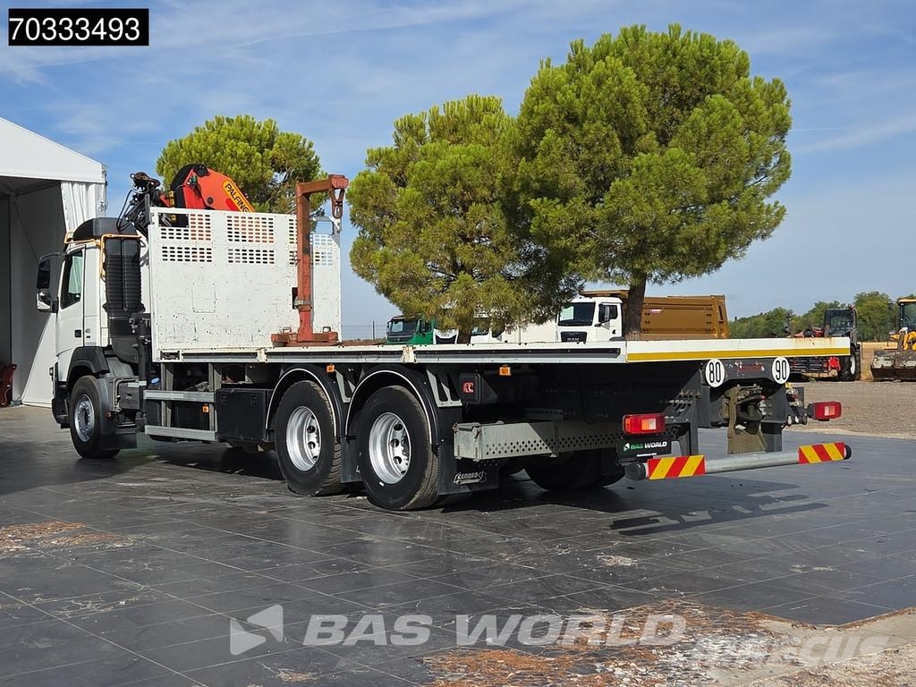 Volvo FMX 410 6X2 Grua Palfinger PK 23001-EH Mando Caja شاحنات مسطحة/مفصلية الجوانب