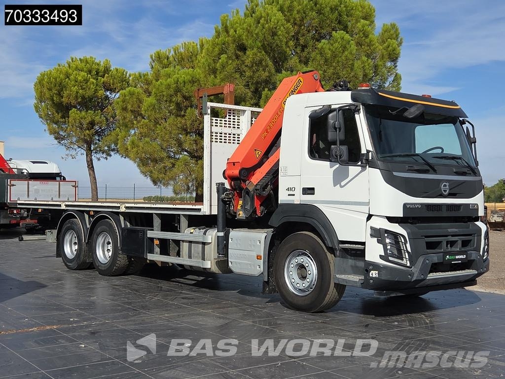 Volvo FMX 410 6X2 Grua Palfinger PK 23001-EH Mando Caja Camion plateau