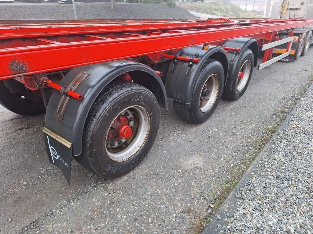 Lecitrailer 3 akslet containertrailer نصف مقطورات حاويات