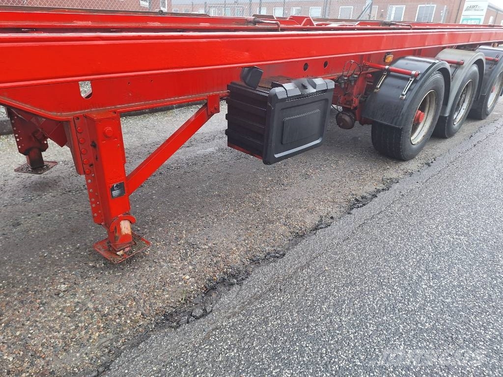 Lecitrailer 3 akslet containertrailer نصف مقطورات حاويات
