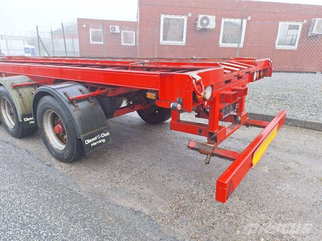 Lecitrailer 3 akslet containertrailer نصف مقطورات حاويات