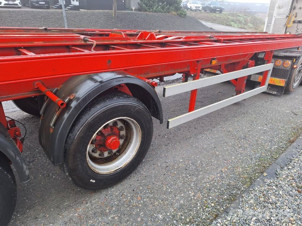 Lecitrailer 3 akslet containertrailer نصف مقطورات حاويات