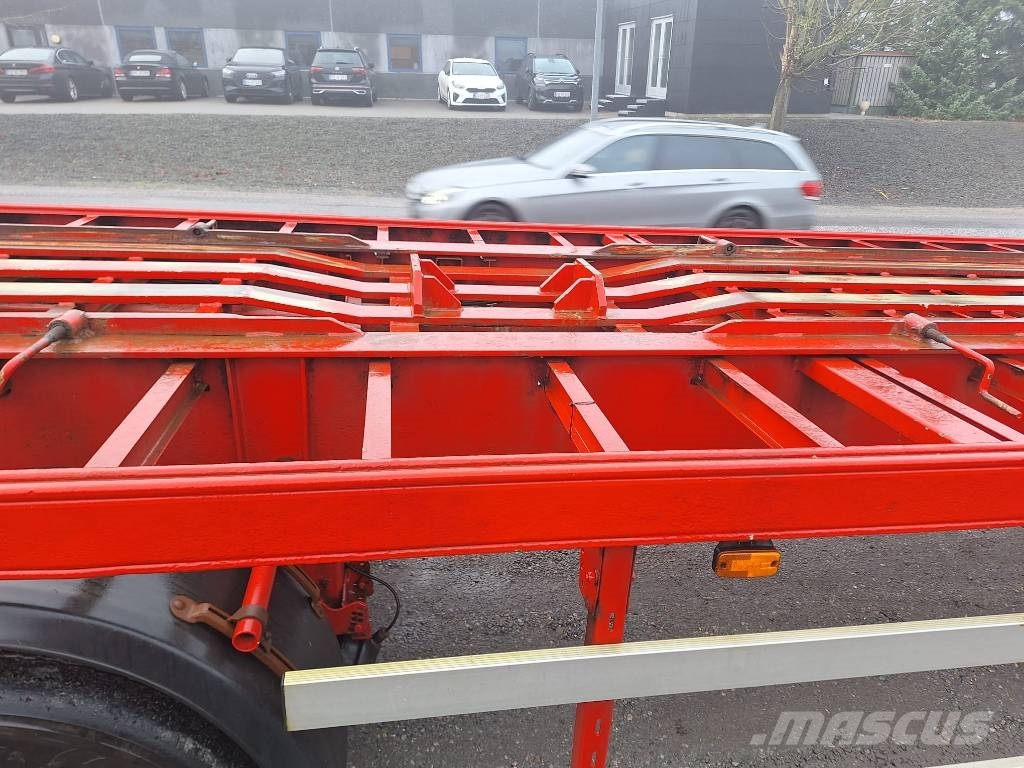 Lecitrailer 3 akslet containertrailer نصف مقطورات حاويات