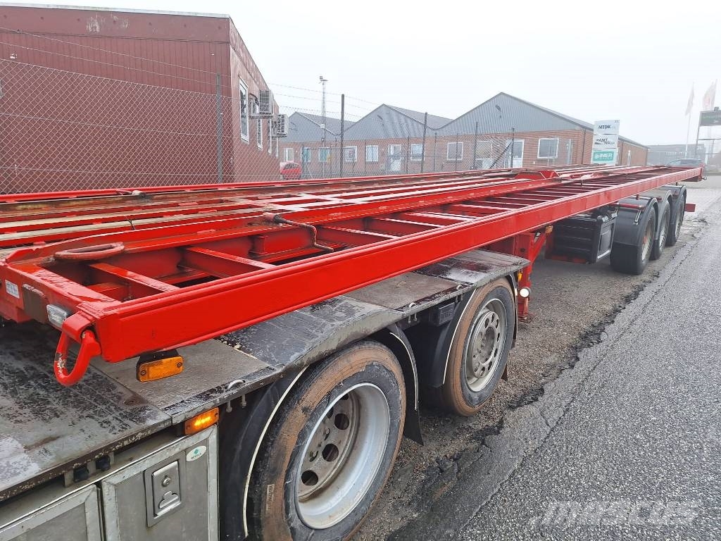 Lecitrailer 3 akslet containertrailer نصف مقطورات حاويات