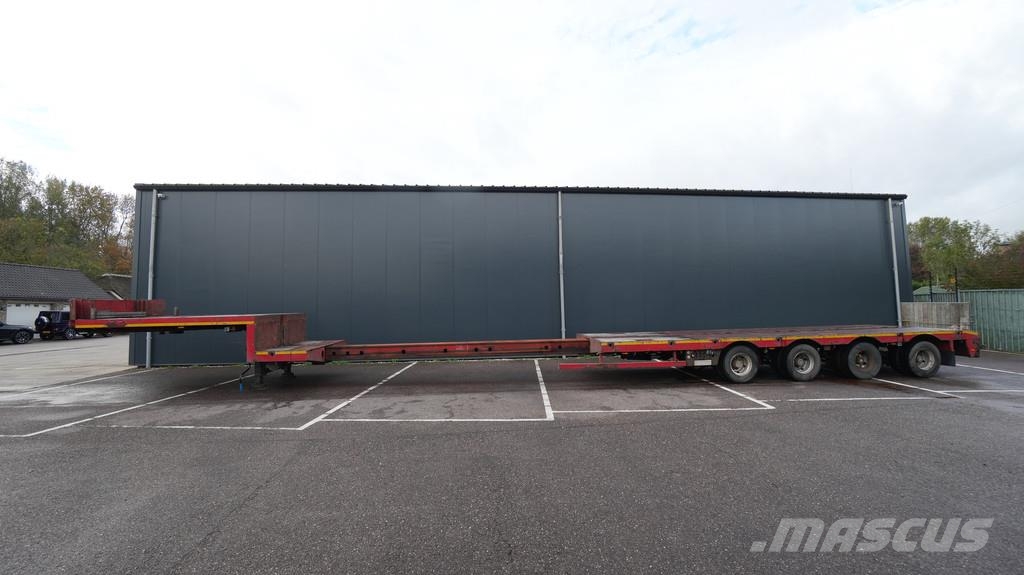 Nooteboom 4 axle semi low loader 670cm extendable Diepladers