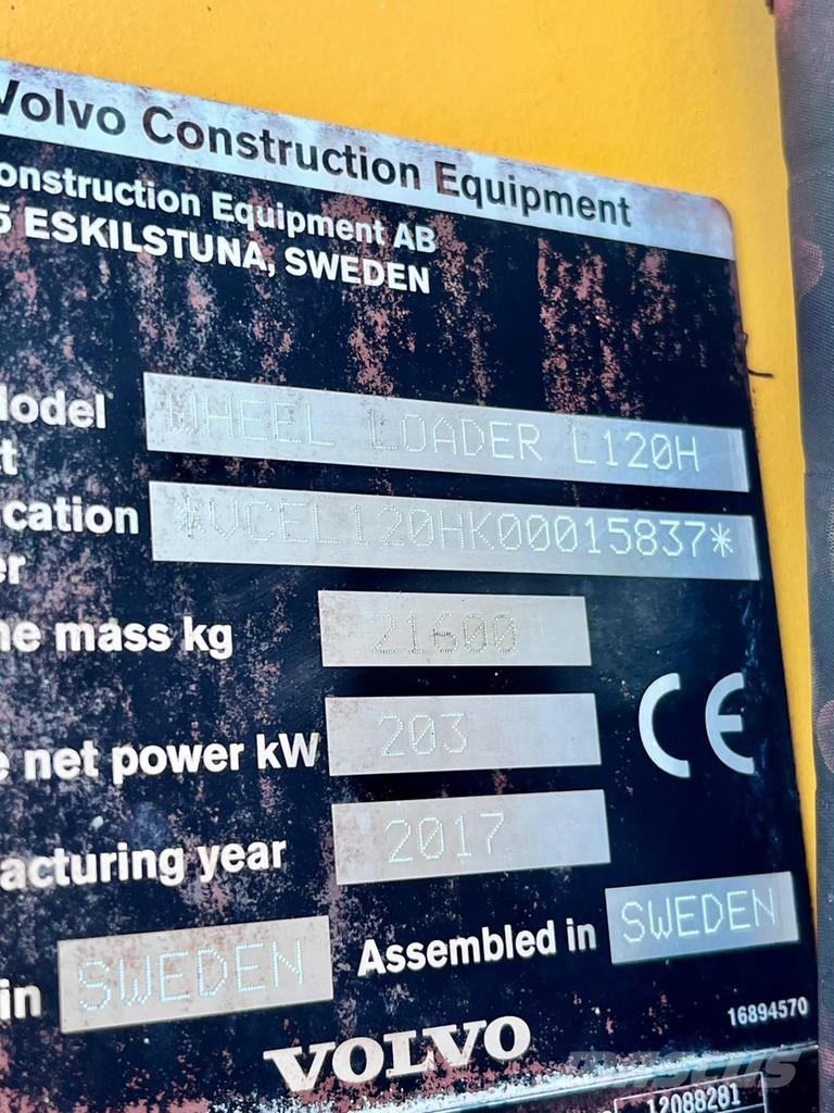 Volvo L120H Hjullastere