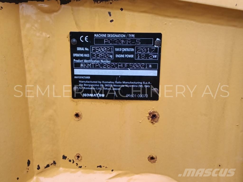 Komatsu PC 30 MR-5 Mini bageri < 7t