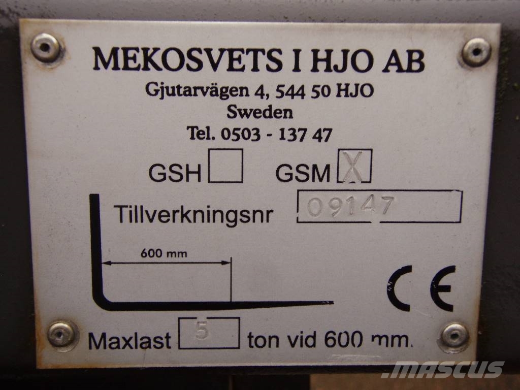MSH Pallgaffel 5 Ton Građevinarske viljuške