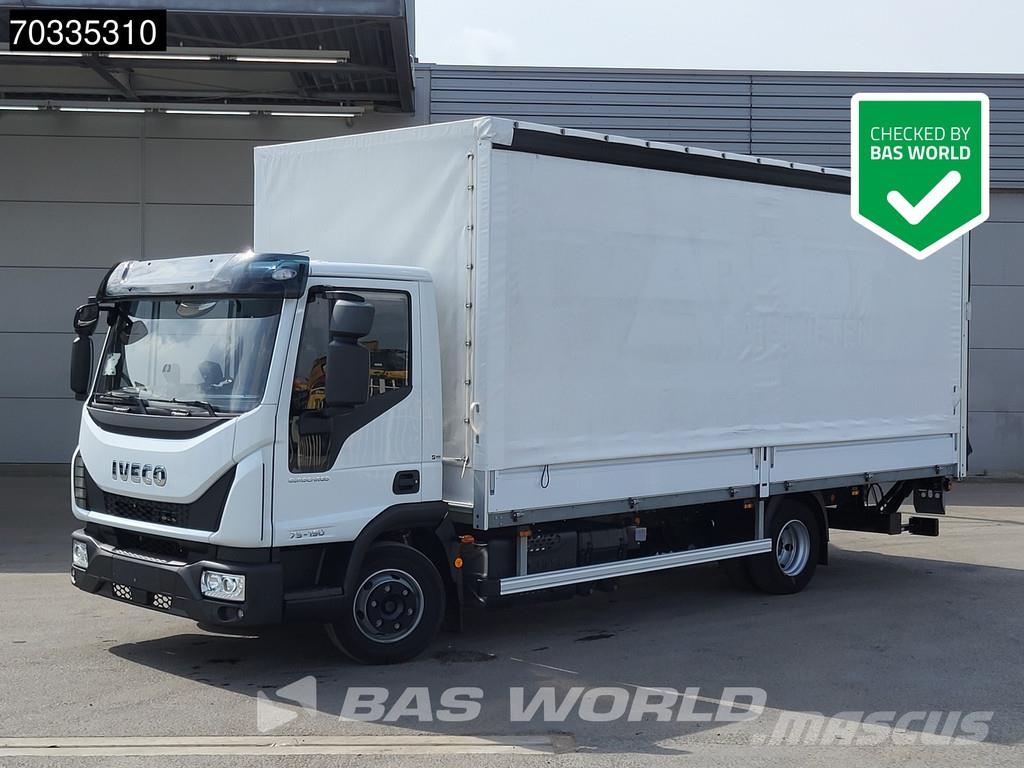 Iveco Eurocargo 75E190 4X2 8tonner 1000kg Tailgate Autom Box trucks