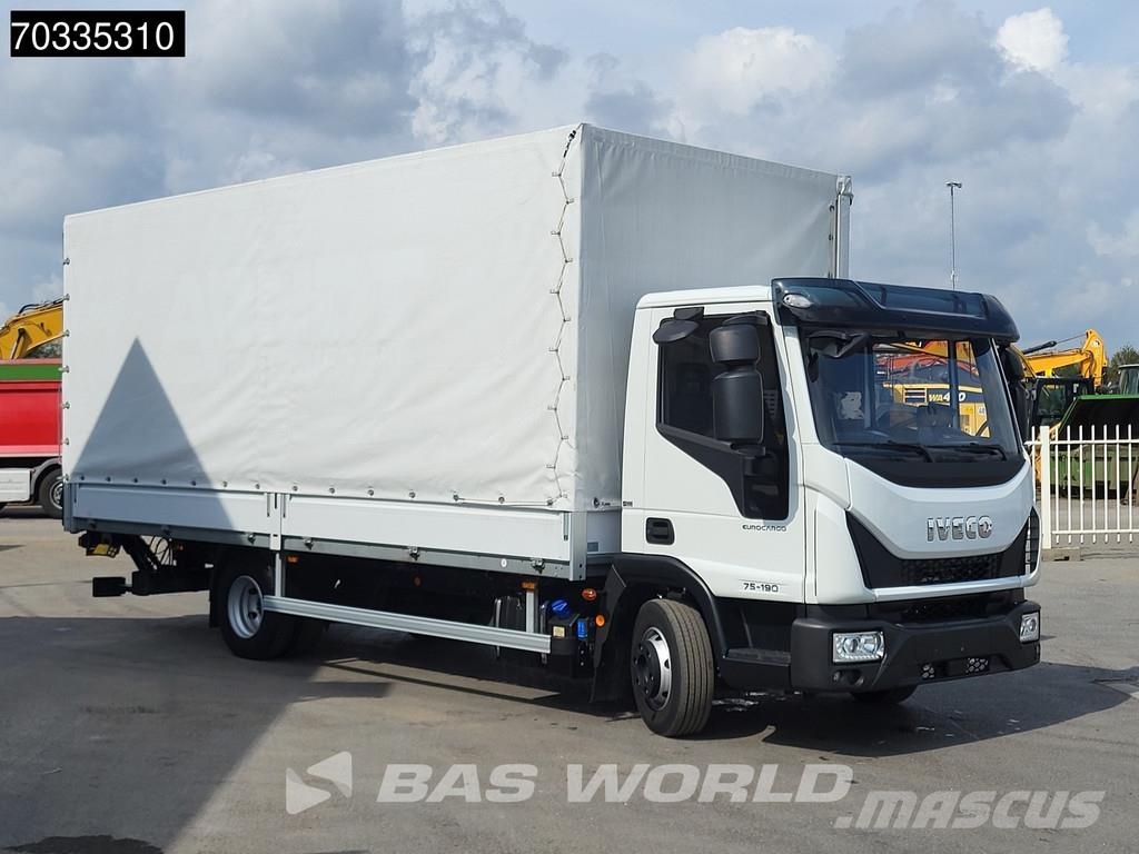 Iveco Eurocargo 75E190 4X2 8tonner 1000kg Tailgate Autom Box trucks