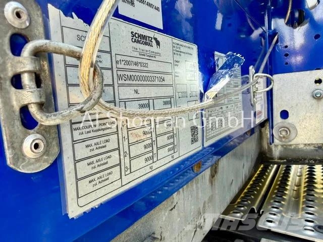 Schmitz Cargobull /EDSCHA/3 x Achsen SAF/278Tkm نصف مقطورات بباب جانبي