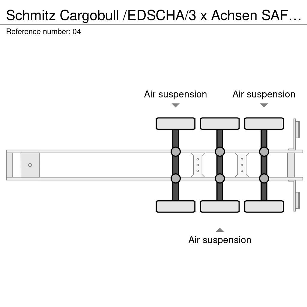 Schmitz Cargobull /EDSCHA/3 x Achsen SAF/278Tkm نصف مقطورات بباب جانبي