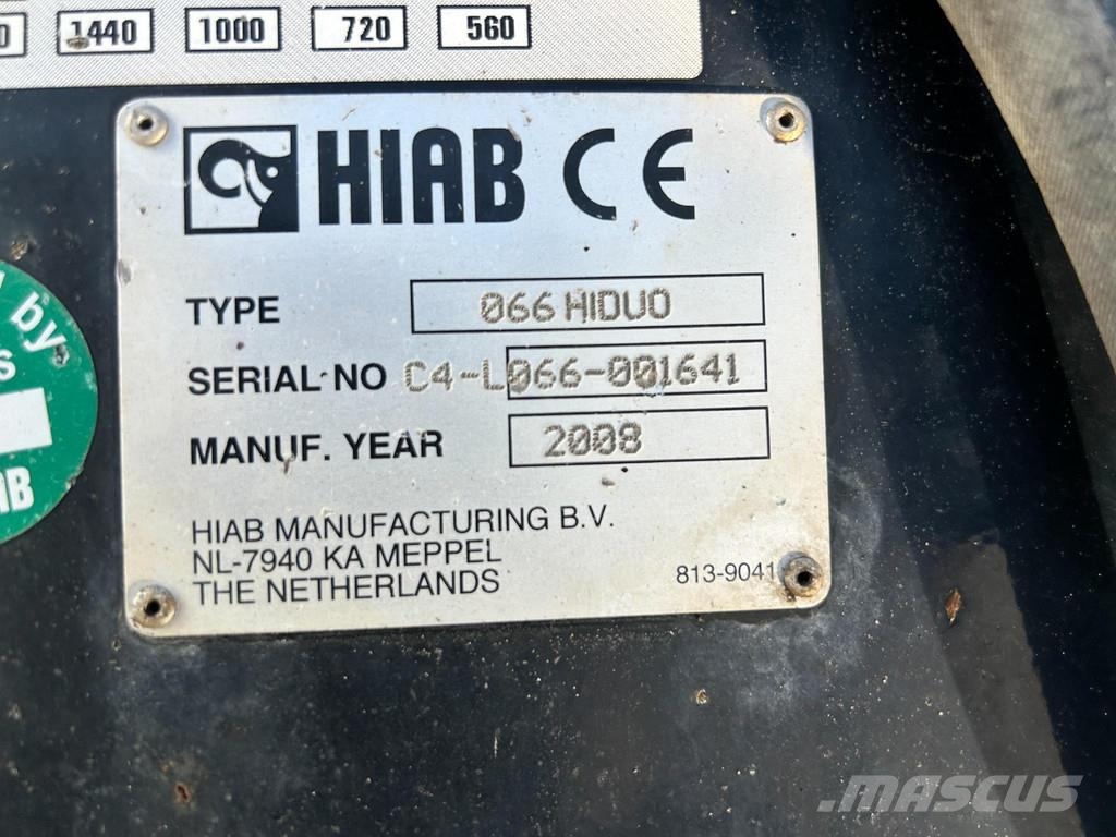 Volvo FM300 6X2 EURO4 + HIAB XS + TIPPER شاحنات الرافعات