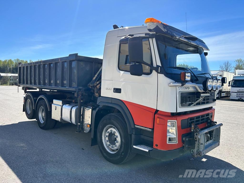 Volvo FM300 6X2 EURO4 + HIAB XS + TIPPER شاحنات الرافعات