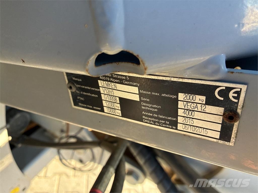 Lemken Wega 12/4000 Haagispritsid