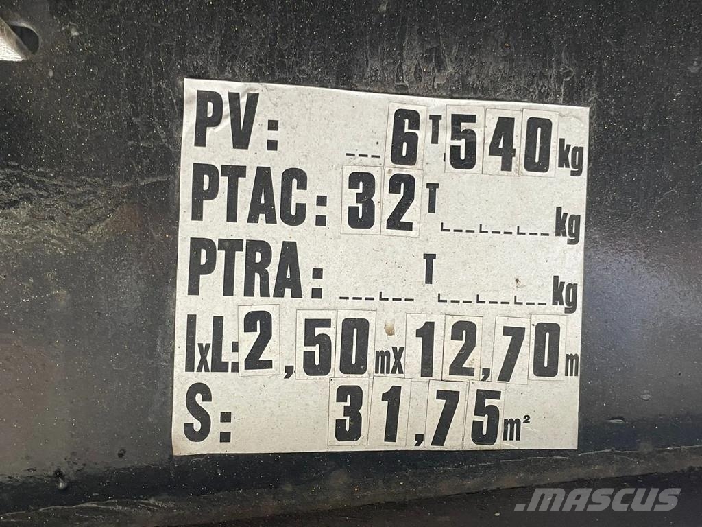 Trouillet STB332 - Full Spring Suspension - 3 Axle - French Žemo iškrovimo puspriekabės