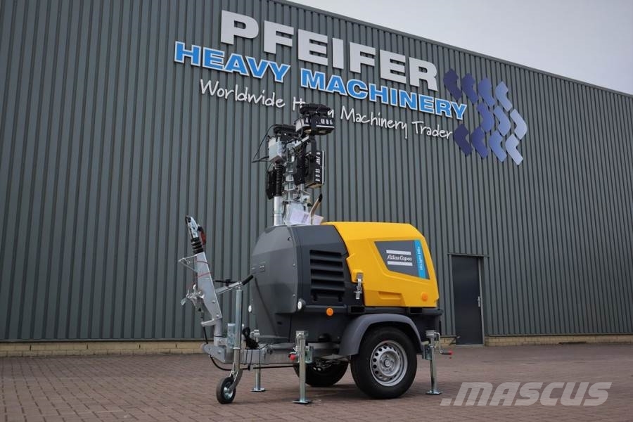 Atlas Copco Hilight H6+ Valid inspection, *Guarantee! Max Boom 拖车式灯塔