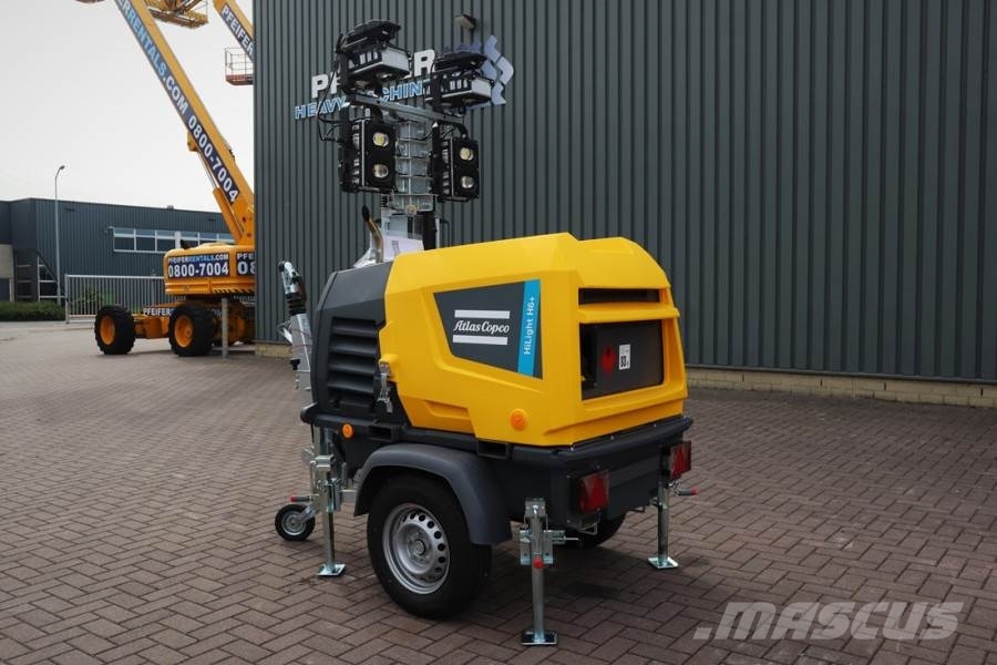 Atlas Copco Hilight H6+ Valid inspection, *Guarantee! Max Boom 拖车式灯塔