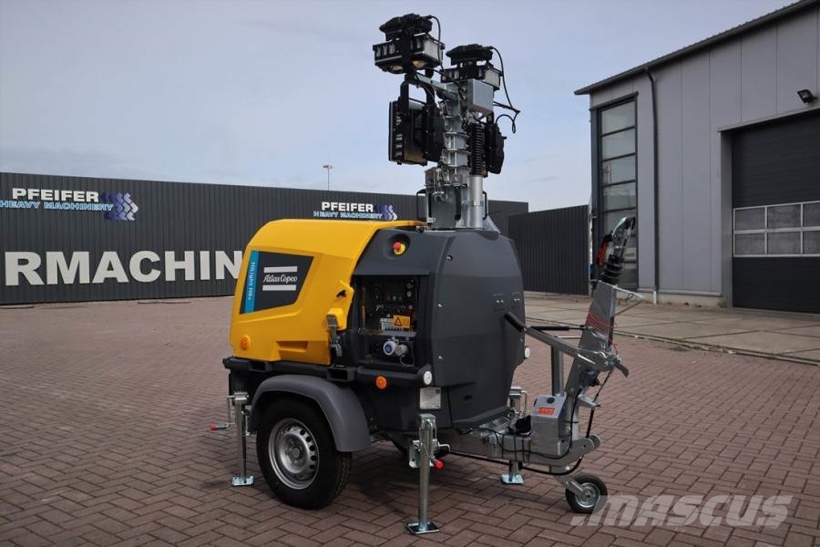 Atlas Copco Hilight H6+ Valid inspection, *Guarantee! Max Boom 拖车式灯塔